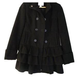 black pea coat
